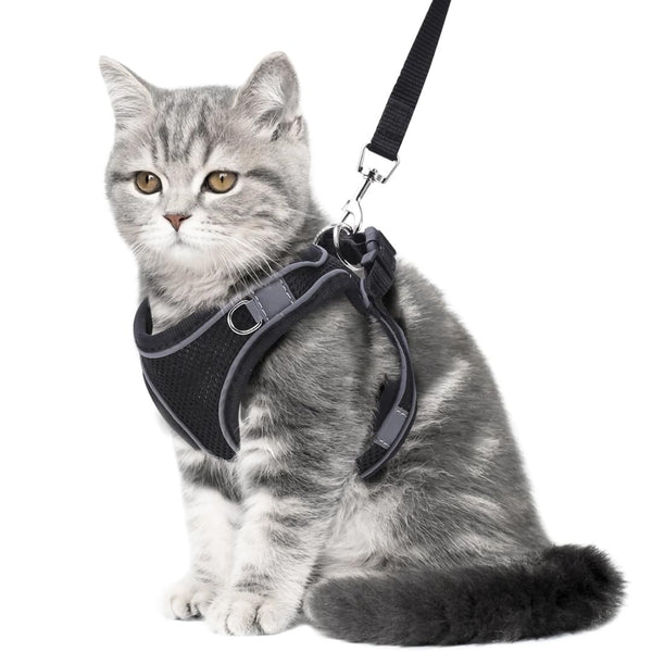 Zoivane Pets Cat Harness - Comfortable and Secure Adjustable Harness for Cats