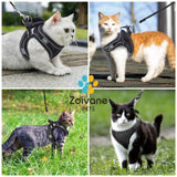 Zoivane Pets Cat Harness - Comfortable and Secure Adjustable Harness for Cats