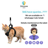 Zoivane Pets Cat Harness - Comfortable and Secure Adjustable Harness for Cats