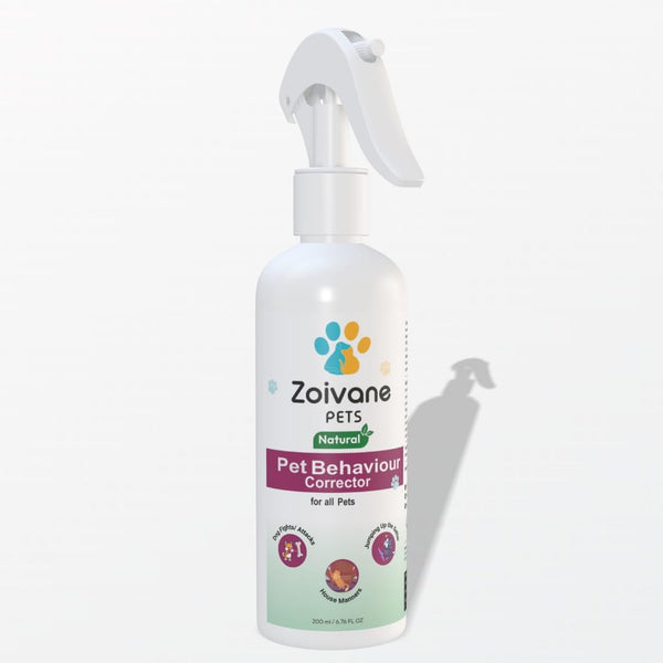 ZOIVANE Pet Behavior Corrector | 200 ML | Please Stay Away Spray for Street Dogs & Cats, Solution to Keep Dogs, Cats, Puppy & Kitten Away from Car, Kids & Adults, for Indoor & Outdoor Use - Pack of 1