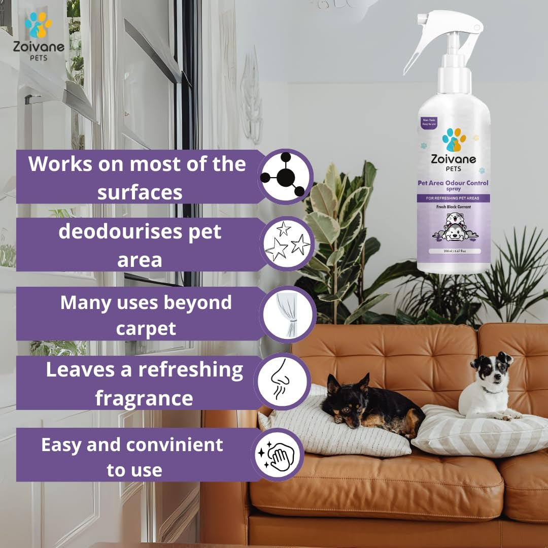 Zoivane Home Cleaning Kit for Pet Parents | Pet Area Freshener | Pet Odor Eliminator Spray | Stain and Odor Remover Spray | for Dogs & Cats | Outdoor & Indoor Hygine|The Ultimate Solution for a Spotless & Odor-Free Home!