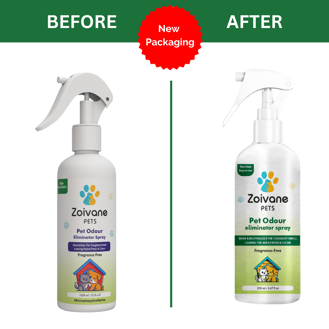 Zoivane pets Fragrance-Free Pet Odour Eliminator Spray - Effective, Non-Toxic, and Safe for All Surfaces