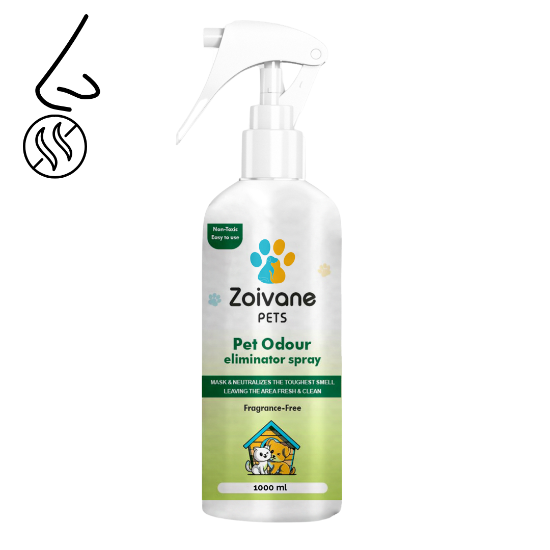 Zoivane pets Fragrance-Free Pet Odor Eliminator Spray - Effective, Non-Toxic, and Safe for All Surfaces