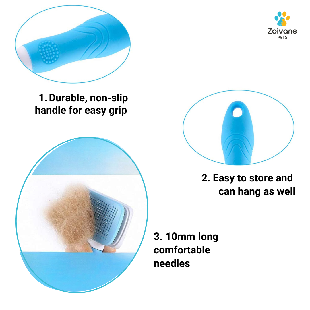 Zoivane Pets Dog Brush Square Shape