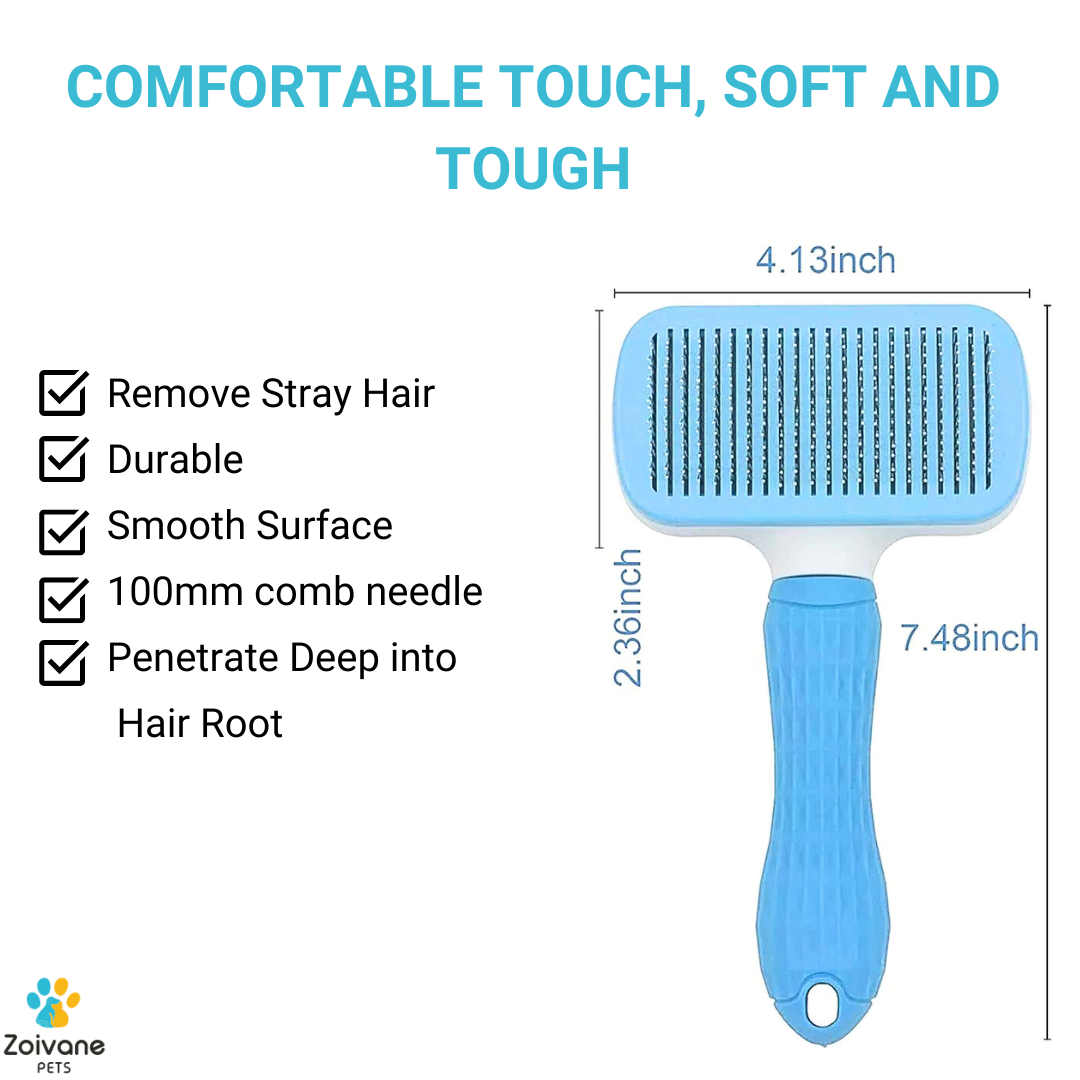 Zoivane Pets Dog Brush Square Shape