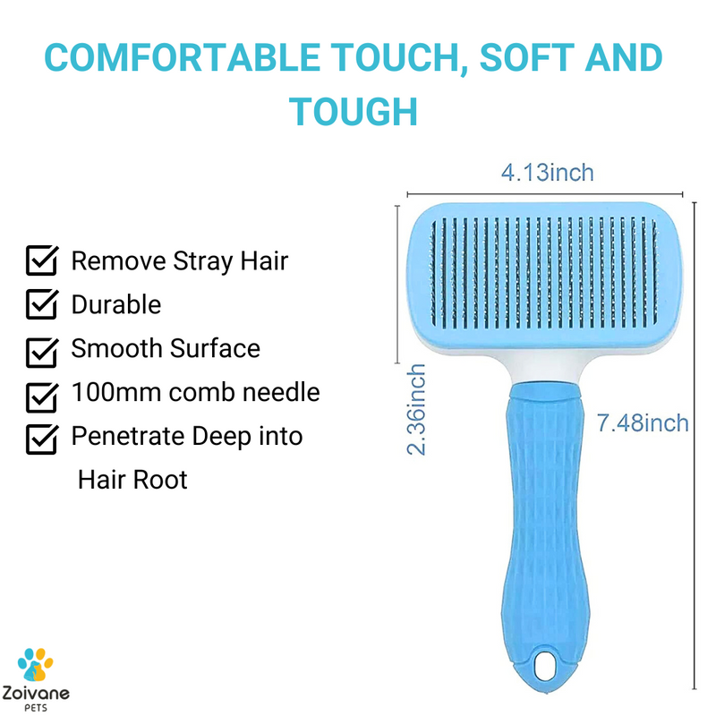 Zoivane Pets Dog Brush Square Shape