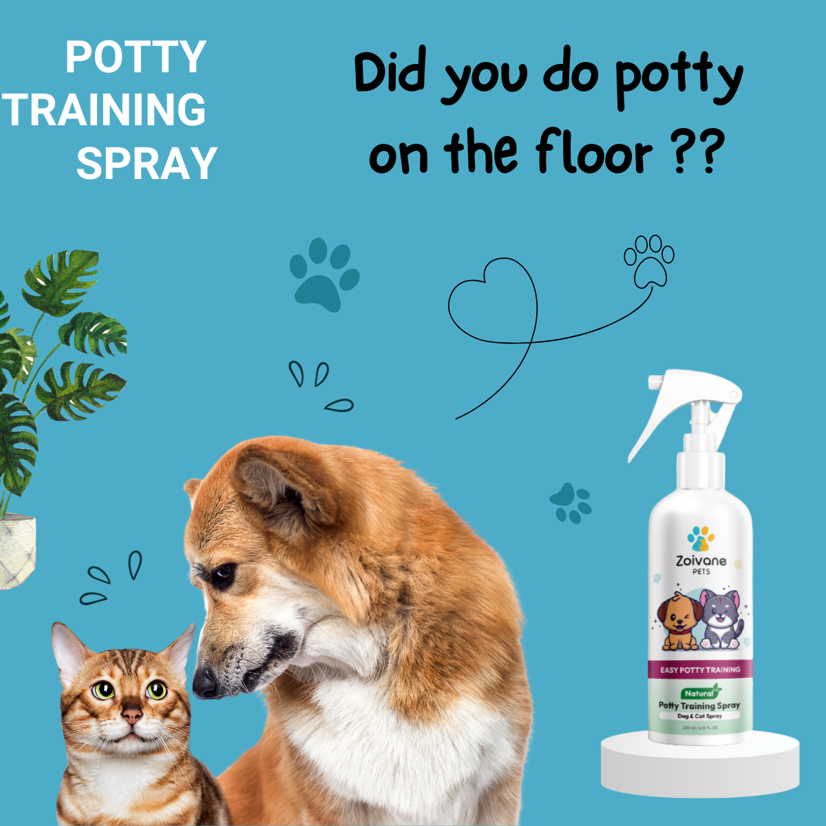 Potty Training Spray l Zoivane Pets