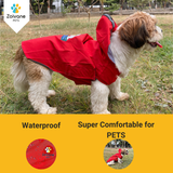 Dog Raincoat S "Dogs just wanna have fun!" printed raincoat for puppies, labrador, golden retriever, shihtzu, german shepherd & similar pack of 1.