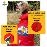 Dog Raincoat XS "Dogs Just Wanna Have Fun!" Printed Dog Raincoat For Puppies, Dogs, Labrador, Golden Retriever, Shihtzu, German Shepherd & Similar Pack of 1