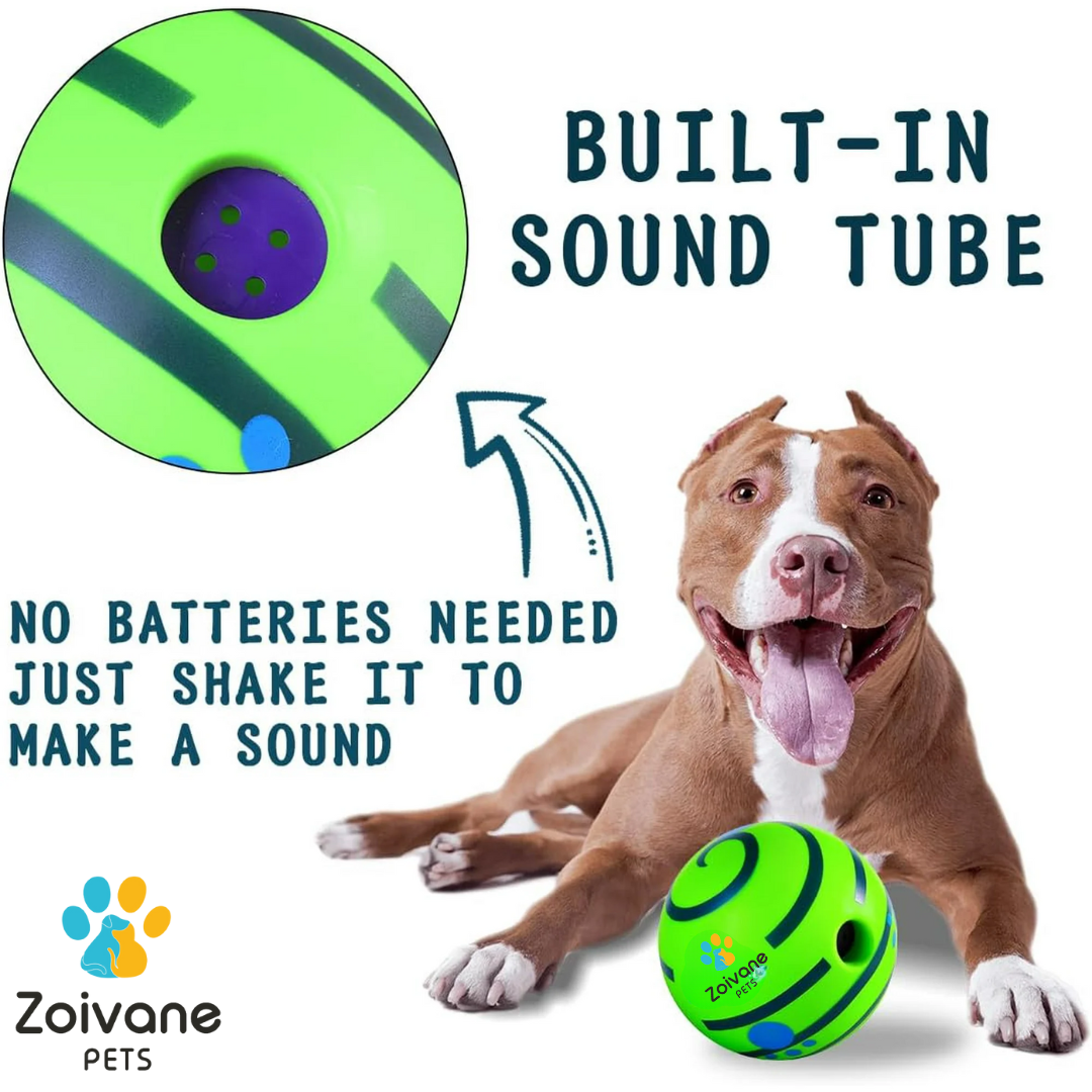 Zoivane Pets Interactive Green Ball For Dogs