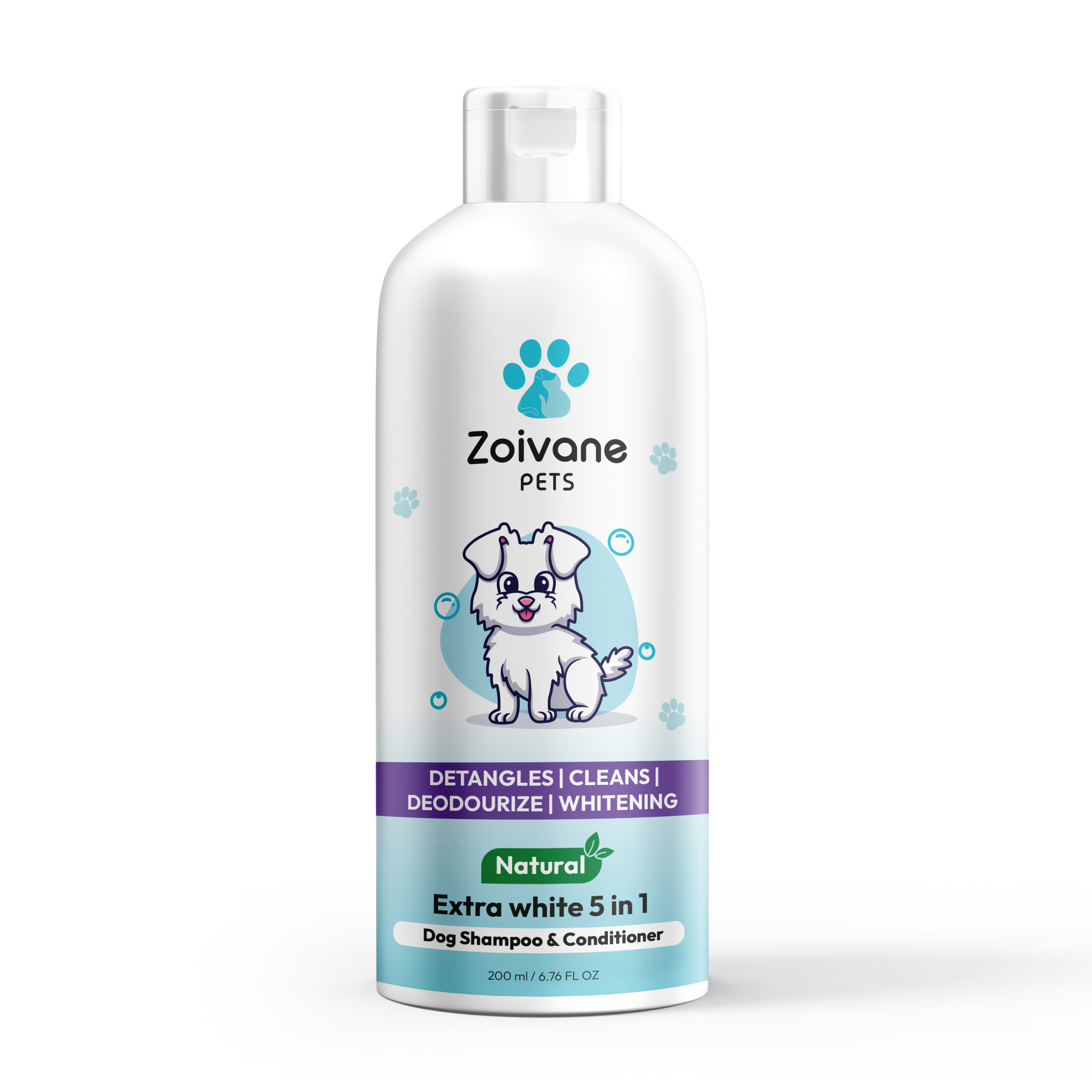 EXTRA WHITE 5 IN 1 DOG SHAMPOO AND CONDITIONER