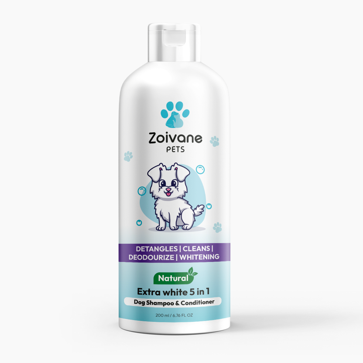 EXTRA WHITE 5 IN 1 DOG SHAMPOO AND CONDITIONER