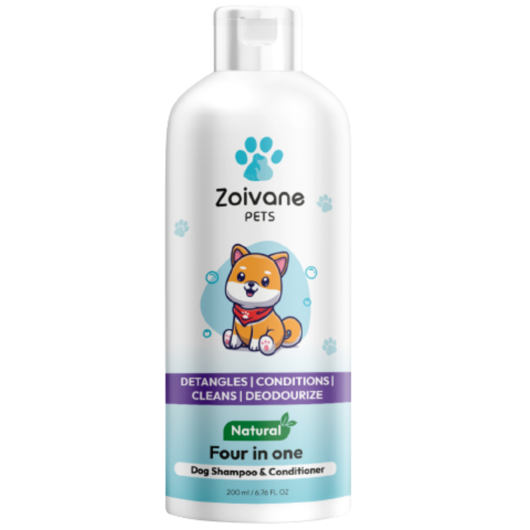 Zoivane Pets 4-in-1 Dog Shampoo-Conditioner