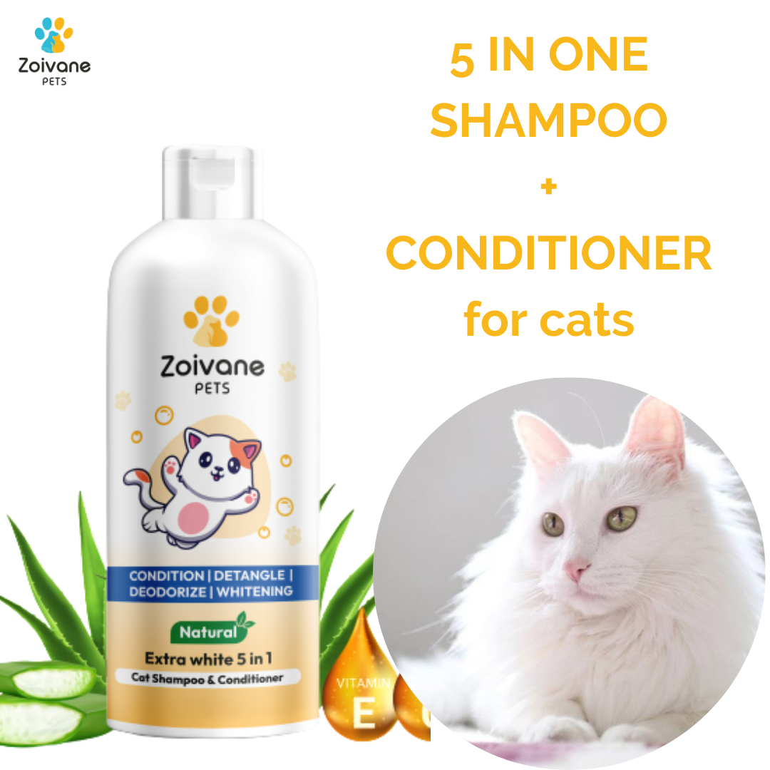 EXTRA WHITE 5 IN 1 CAT SHAMPOO AND CONDITIONER