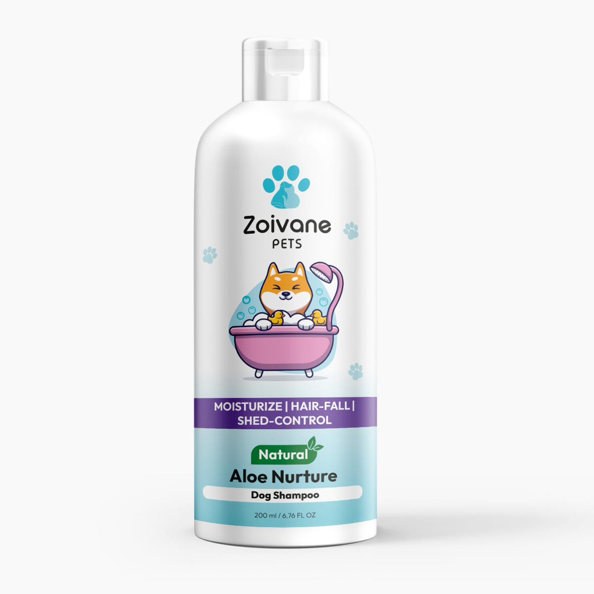 Zoivane Aloe Vera Dog Shampoo for Hair Fall | Natural Shedding Solution