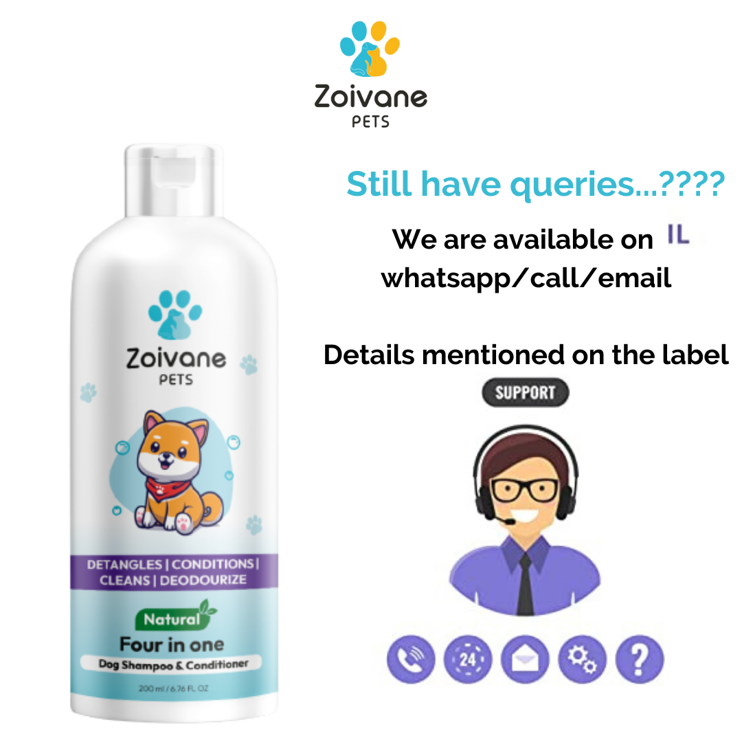 Zoivane Pets 4-in-1 Dog Shampoo-Conditioner